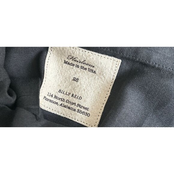 Billy Reid Heirloom Wool Blend Tailored Dress Pants Mens Size 28 Navy Formal Tro - Picture 3 of 6